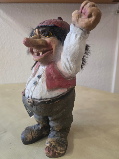 Norwegischer Troll Figur Norway Brodrene Flaaronning Vintage Sammlerstück