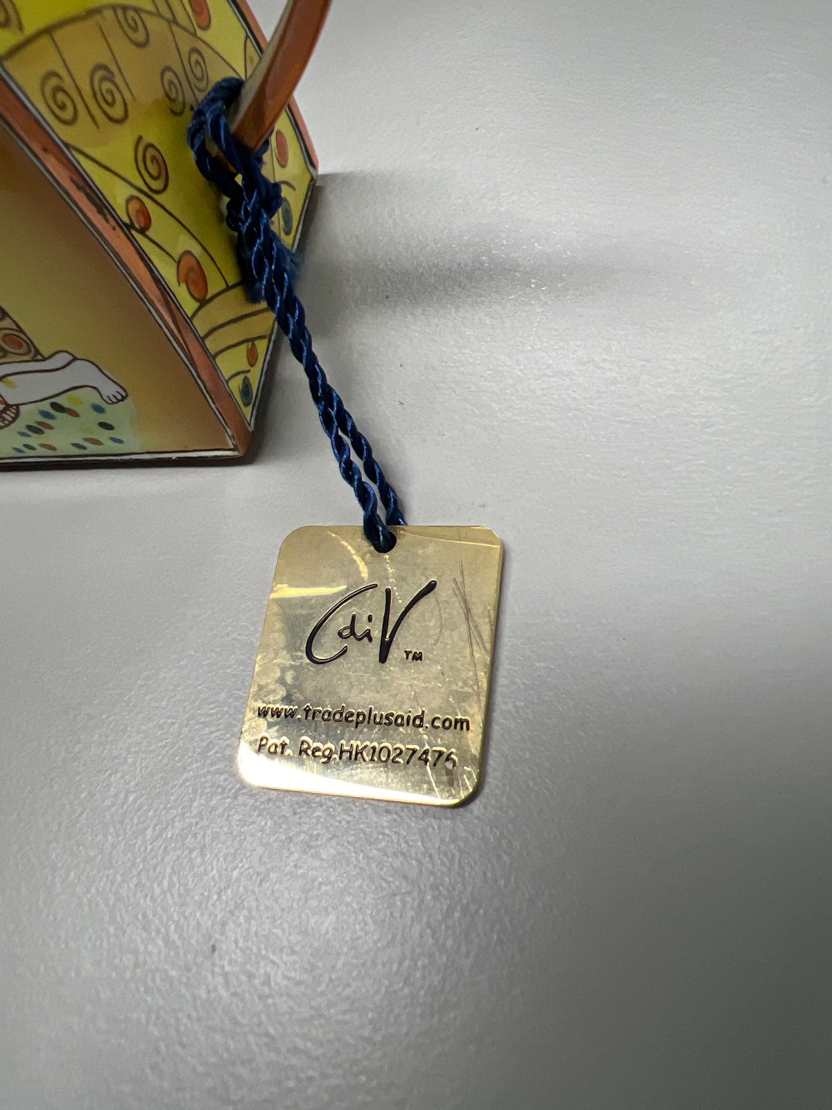 Mini Teekanne Gustav Klimt "Der Kuss" Handgemalt Edition R835