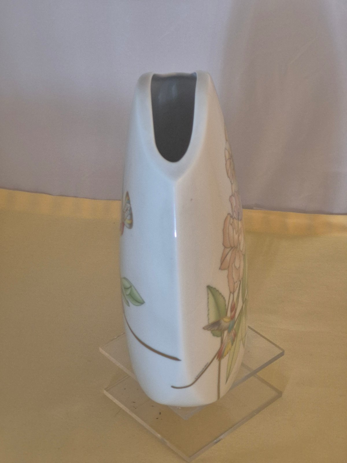 Hutschenreuther Porzellan Vase Colibri Leonard Paris Blüten