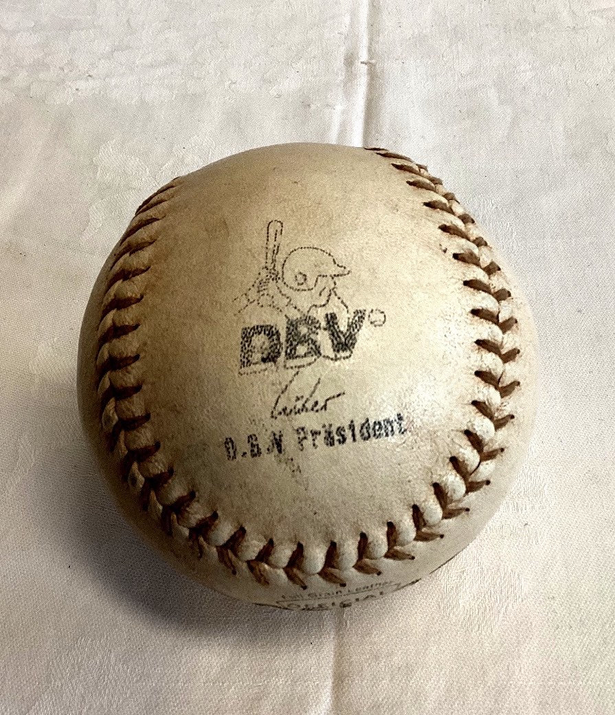 Offizieller DBV Baseball 12in Leder gebraucht Vintage Baseball DSL-2