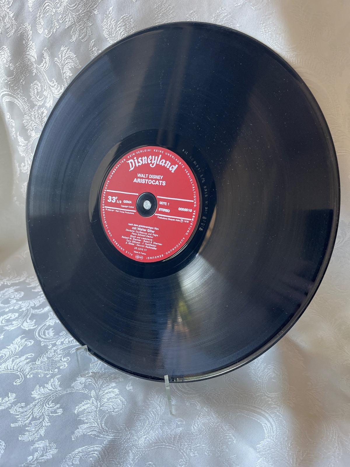 Walt Disney Aristocats LP Vinyl Hörspiel Disneyland Record Walter Giller 1978