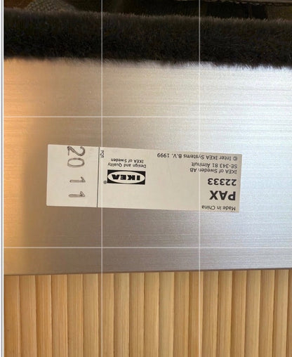 IKEA PAX Kleiderschrank Schiebetüren Bambus-Optik Holz beige braun 2017