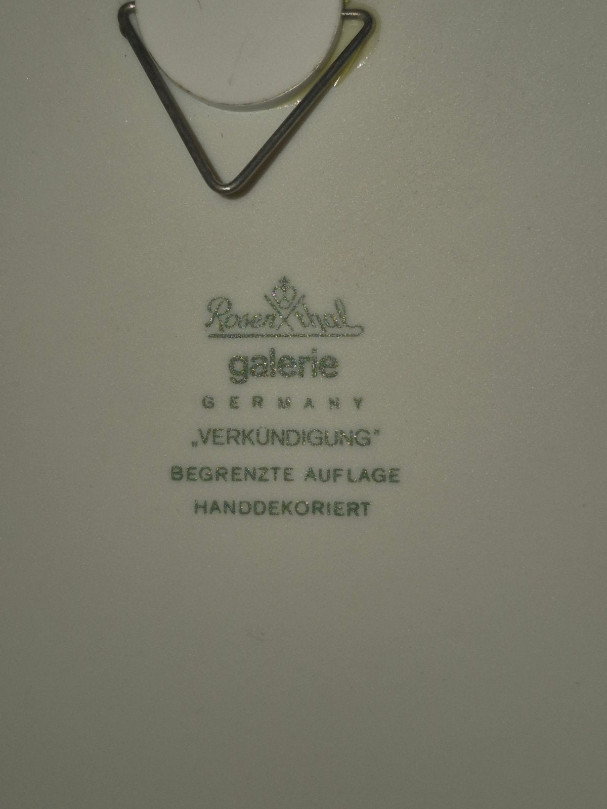 Rosenthal - B. Wiinblad Weihnachtsteller 1975 - Die Verkündung - limitiert -