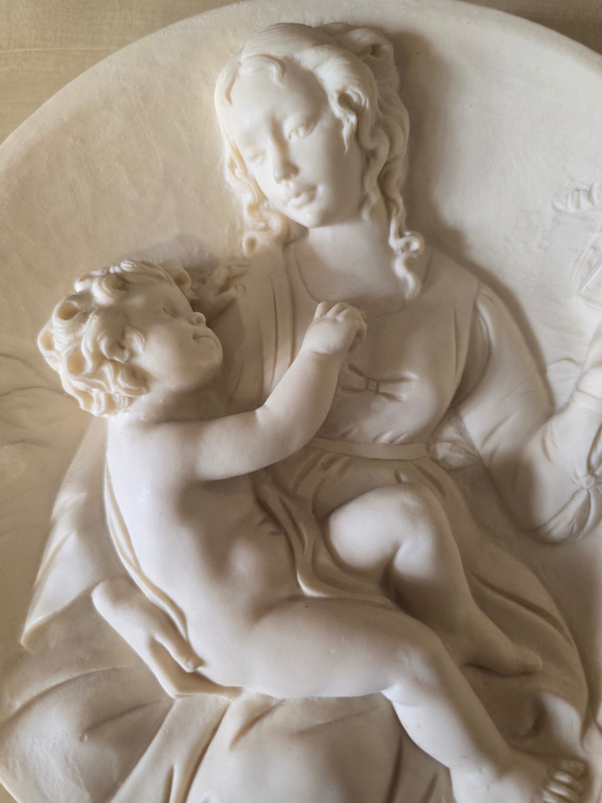 Dante di Volteradici Madonna Serena Reliefplatte 1979 A.Santangela limitiert