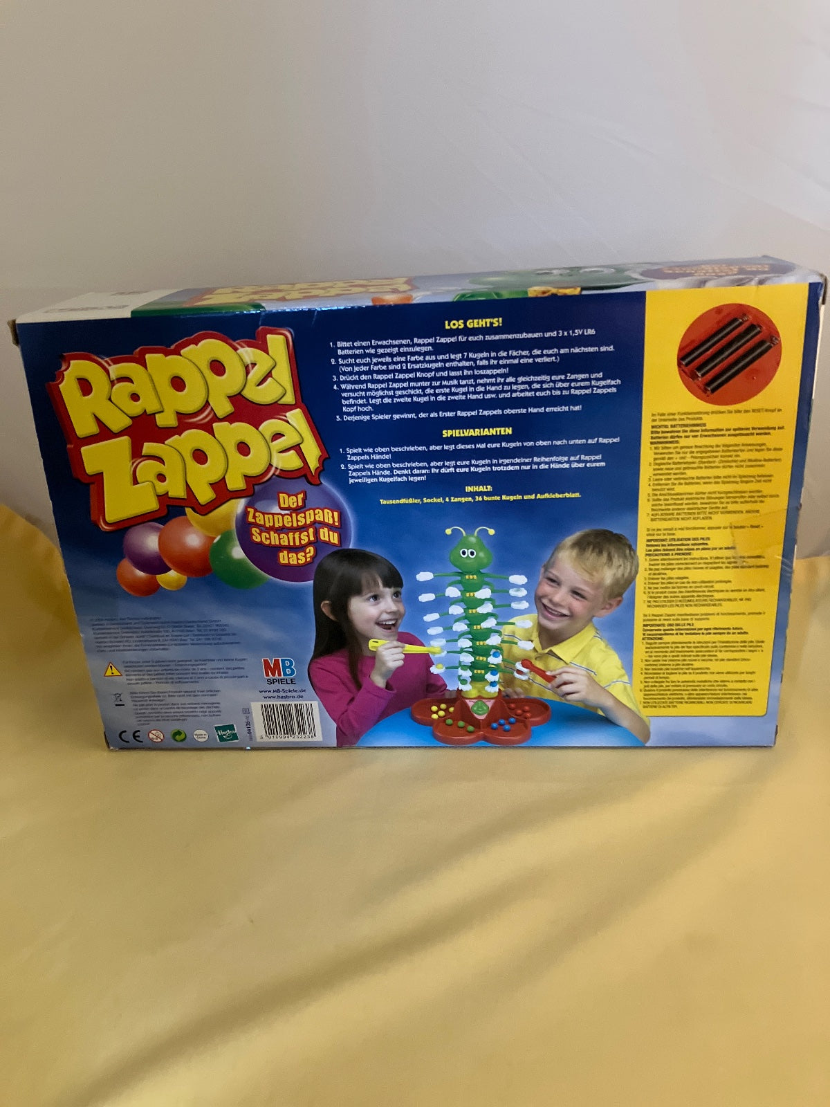 Rappel Zappel MB Spiele Kinderspiel ab 5 Jahren komplett