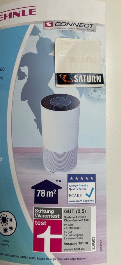Soehnle - AirFresh Clean - Connect 500 - Luftreiniger - Bluetooth