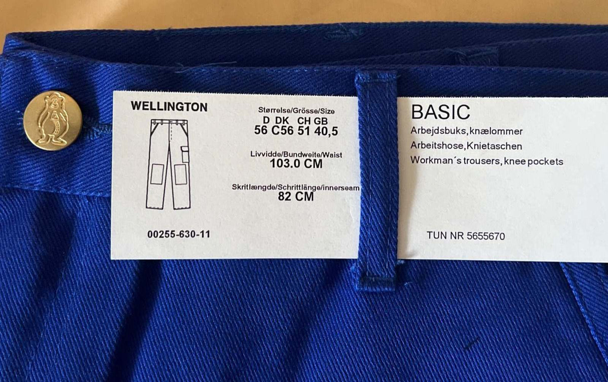 MASCOT, Basic Wellington Arbeitshose Gr. 56 blau Kniетaschen NEU, OVP
