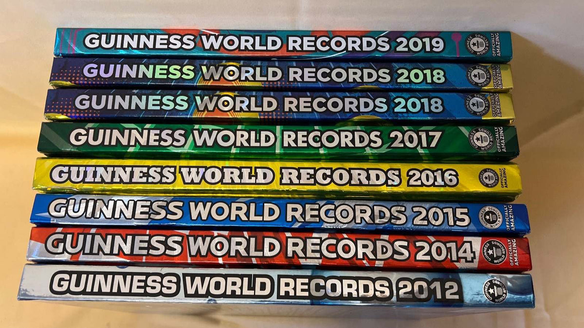 Guinness World Records Konvolut  2012 bis 2019 – 8 Bücher