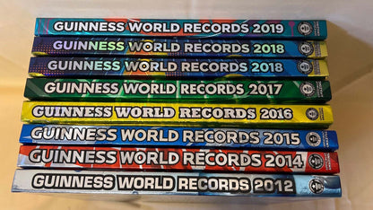Guinness World Records Konvolut  2012 bis 2019 – 8 Bücher