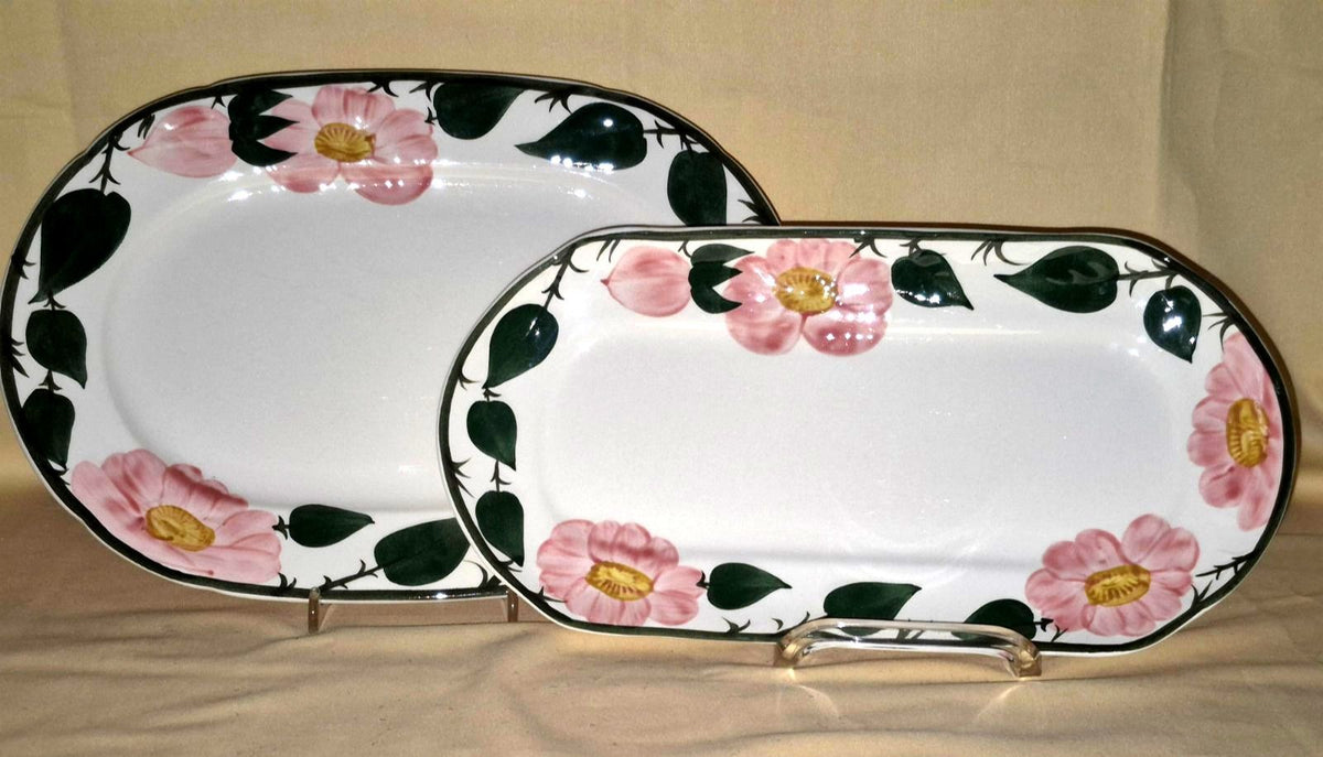 Villeroy & Boch "Wild Rose" Porzellan Set Platten Schüssel Sauciere - Handgemalt