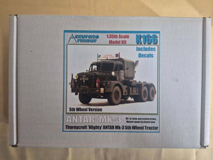 Accurate Armour K166 Thornycroft Antar Mk-3 5th Wheel 1:35 Resin Bausatz Decals