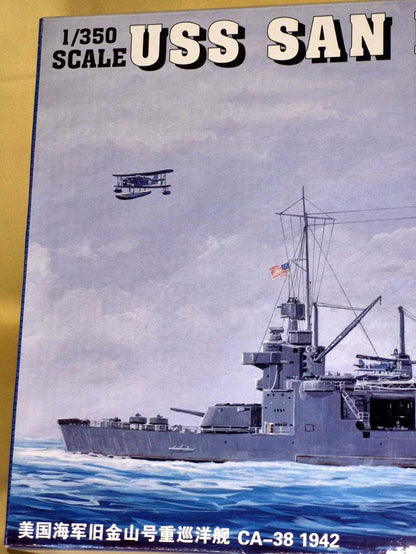 Trumpeter 1:350 USS San Francisco CA-38 1942 Modellbausatz Schiff 263 Teile