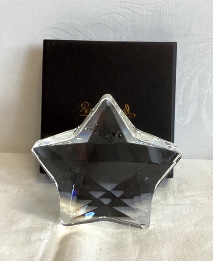 Rosenthal Kristallglas Stern Briefbeschwerer Deko Figur OVP Geschenkbox