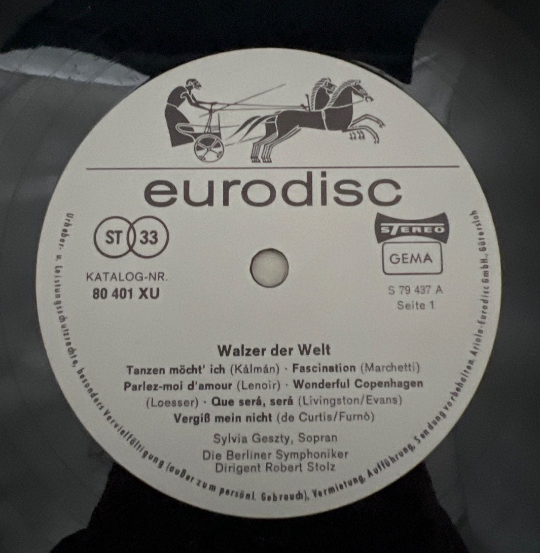 Walzer der Welt, Robert Stolz, Berliner Symphoniker, Eurodisc 3LP Box, 1970-1980