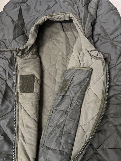 Bundeswehr Mumien-Schlafsack, Oliv, Gr.3, 1986, Maquette-Laned mit Packsack