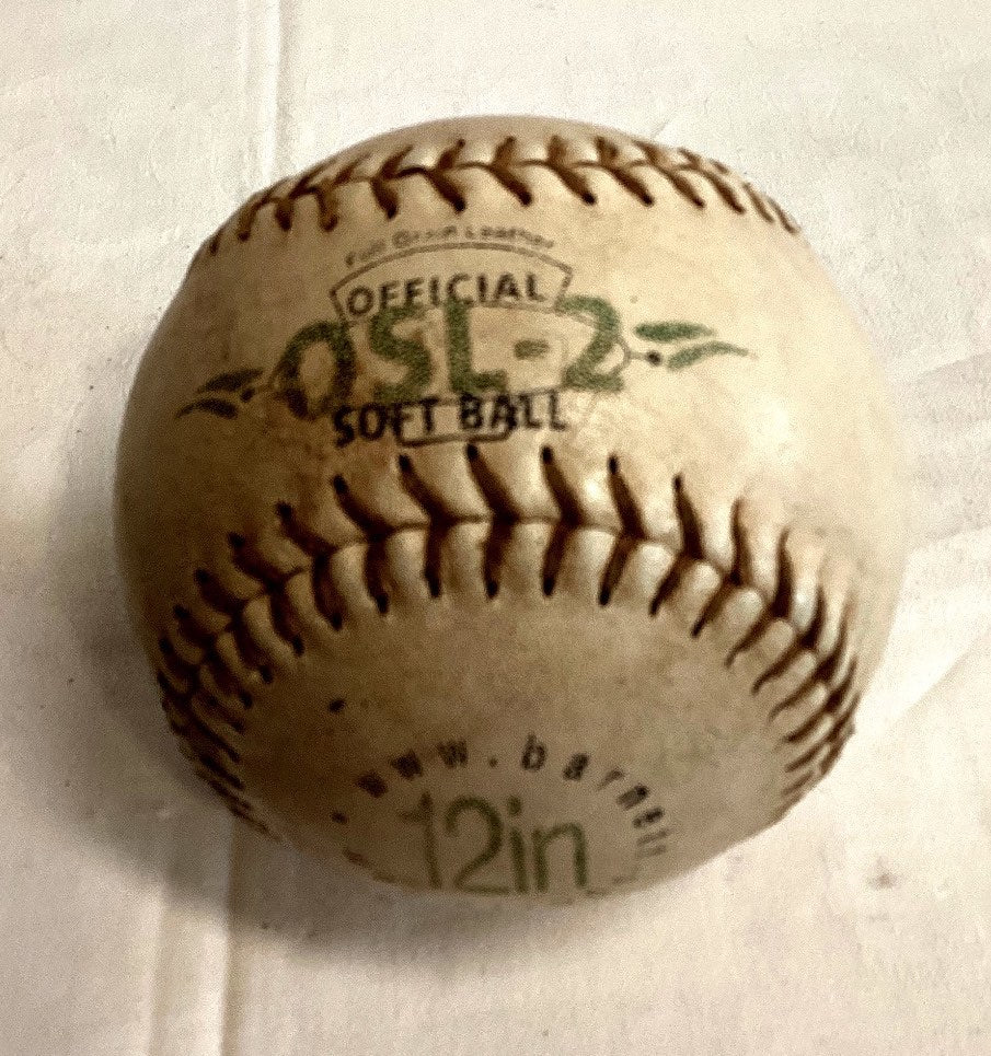 Offizieller DBV Baseball 12in Leder gebraucht Vintage Baseball DSL-2