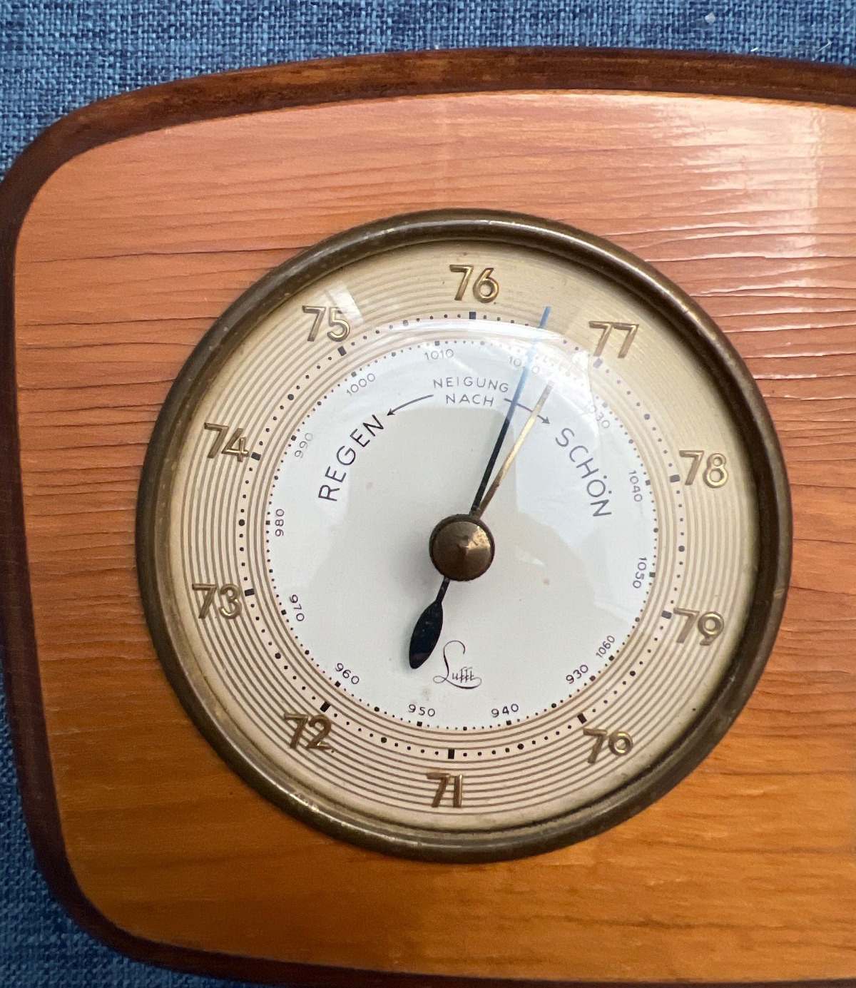 Fa. Lufft, Barometer & Thermometer, Holz, 50er-60er Jahre
