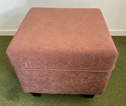 Ohrensessel mit Hocker, TV-Sessel, Relaxsessel, moccafarben, Microfaser/ Velours