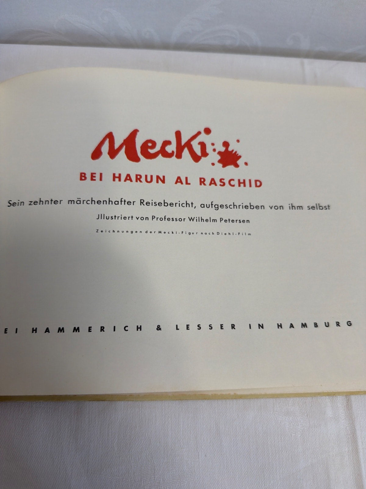 Mecki bei Harun al Raschid Kinderbuch Hammerich & Lesser vintage Igel Märchen