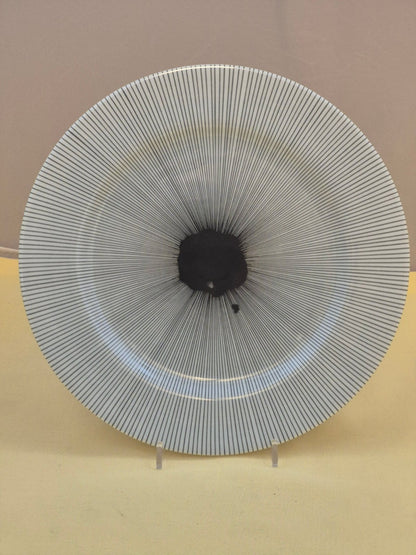 TAÏTÙ Computer 1987 Emilio Bergamin Italy Designteller Porzellan schwarz weiß
