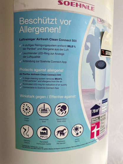 Soehnle - AirFresh Clean - Connect 500 - Luftreiniger - Bluetooth