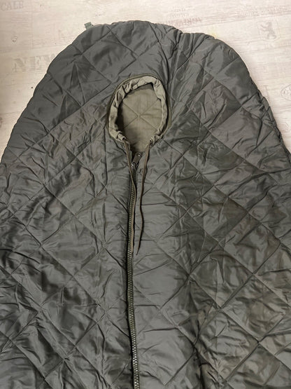 Bundeswehr Mumien-Schlafsack, Oliv, Gr.3, 1986, Maquette-Laned mit Packsack
