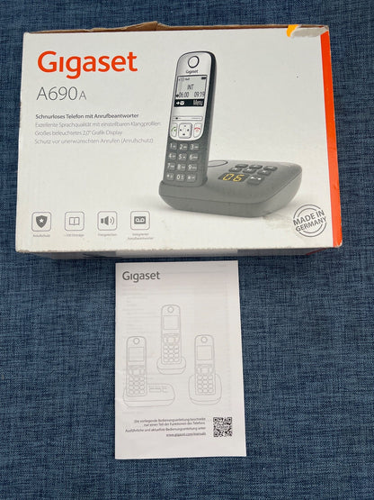 Gigaset A690A, schnurloses Telefon, Anrufbeantworter, OVP + Bedienungsanleitung