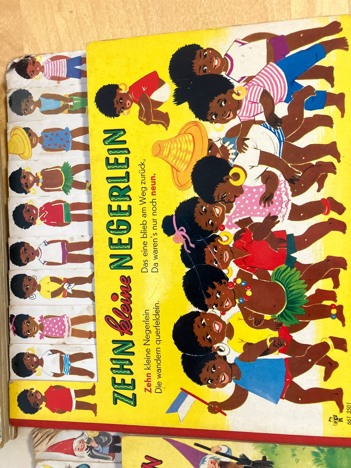 4xVintage Kinderbilderbücher Zehn kleine Negerlein Zehn kleine Heinzelmännchen