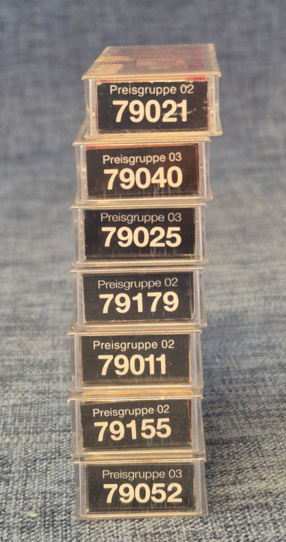 Preiser N 1:160 Figuren-Set Konvolut 7x Hirsche Kühe Bahnpersonal Passanten