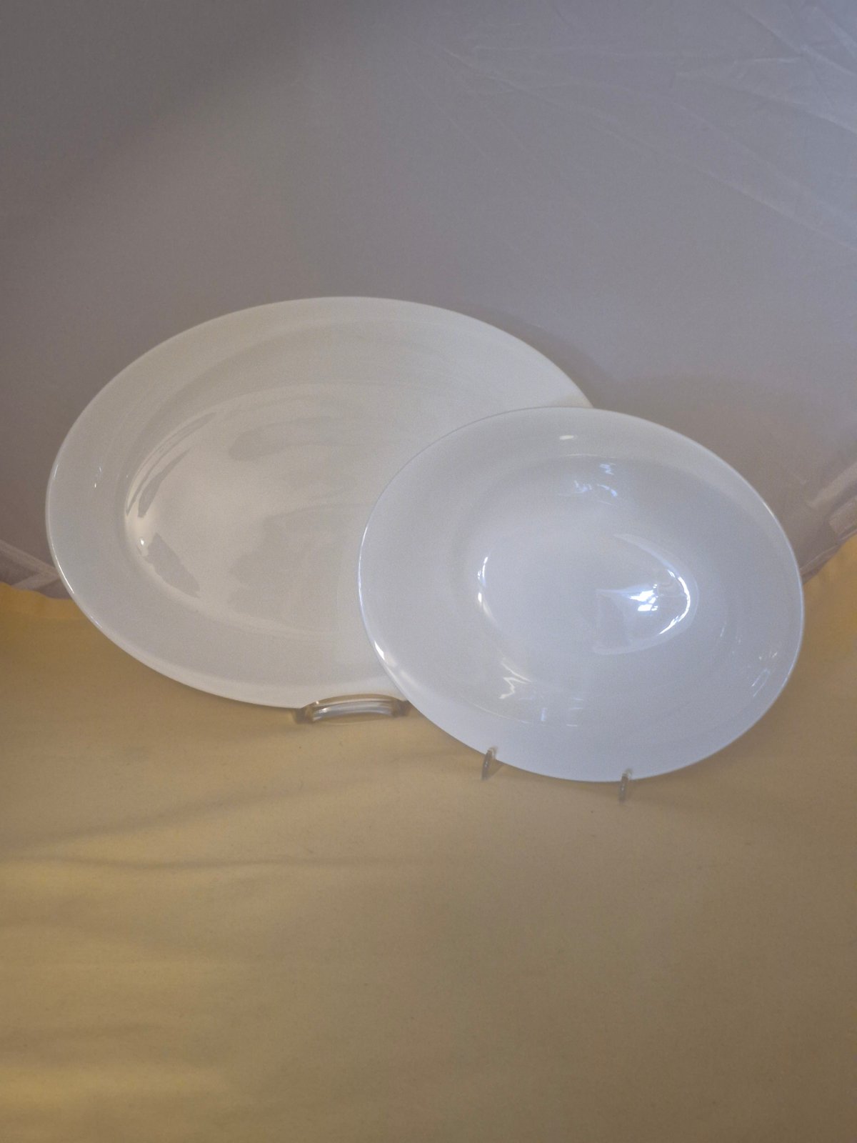 Wedgwood Bone China "Solar" Servierplatte und Schale -  2er Set England