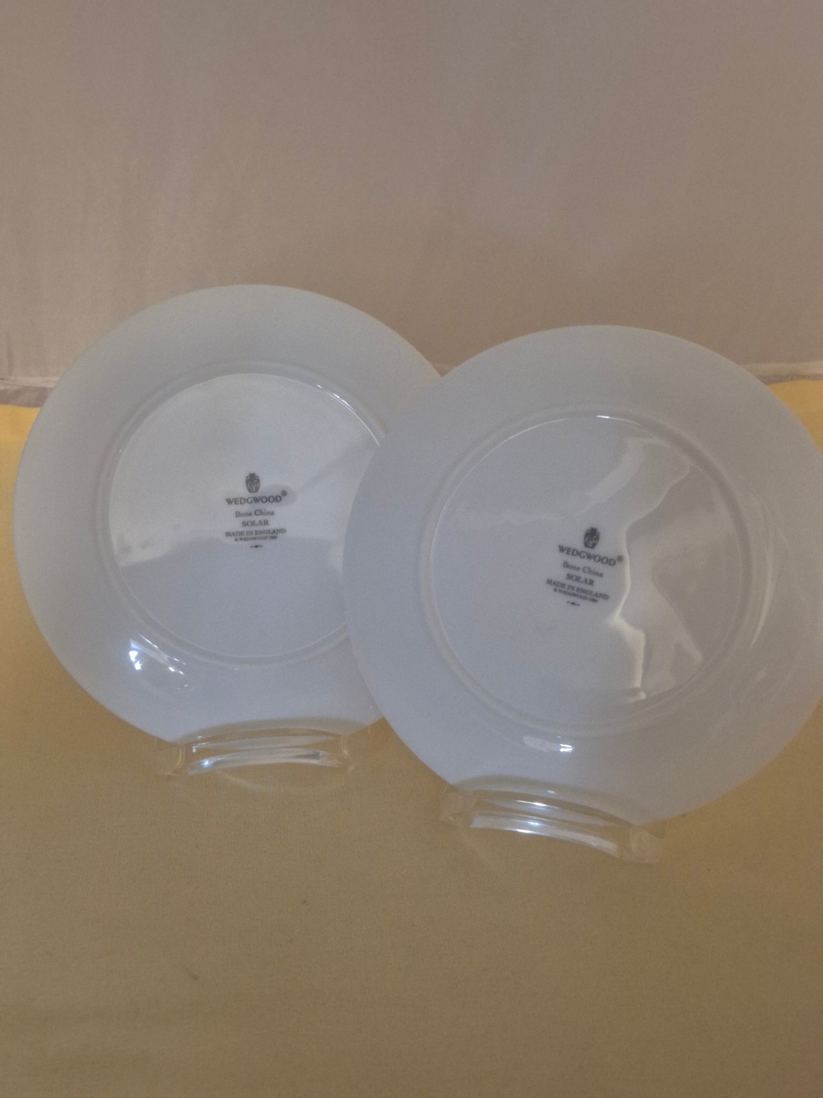 2x Wedgwood Solar Bone China Butterteller - Dessertteller weiß