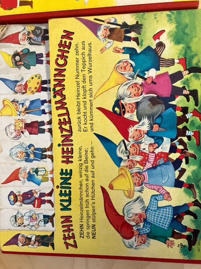 4xVintage Kinderbilderbücher Zehn kleine Negerlein Zehn kleine Heinzelmännchen