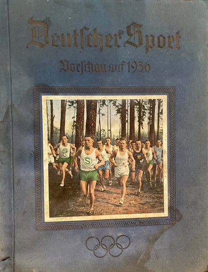 Deutscher Sport Vorschau auf 1936 Sammelbilderalbum Olympia selten antik
