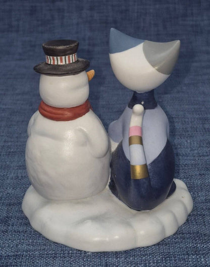Goebel Porzellan R.Wachtmeister Bella pupazzo di neve Katze Schneemann 2018