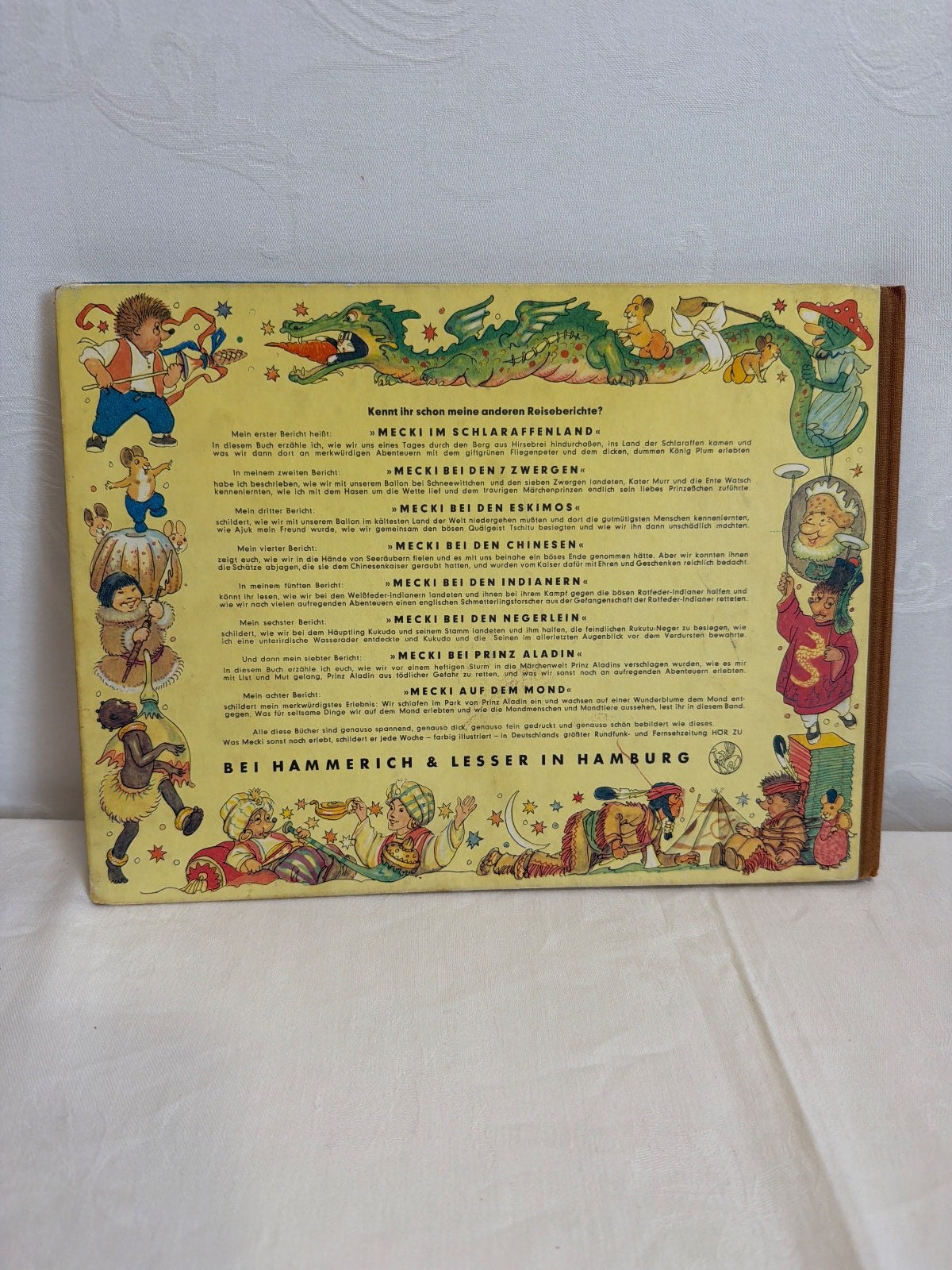 Mecki und die 40 Räuber Vintage Kinderbuch Hammerich & Lesser Hamburg Rarität