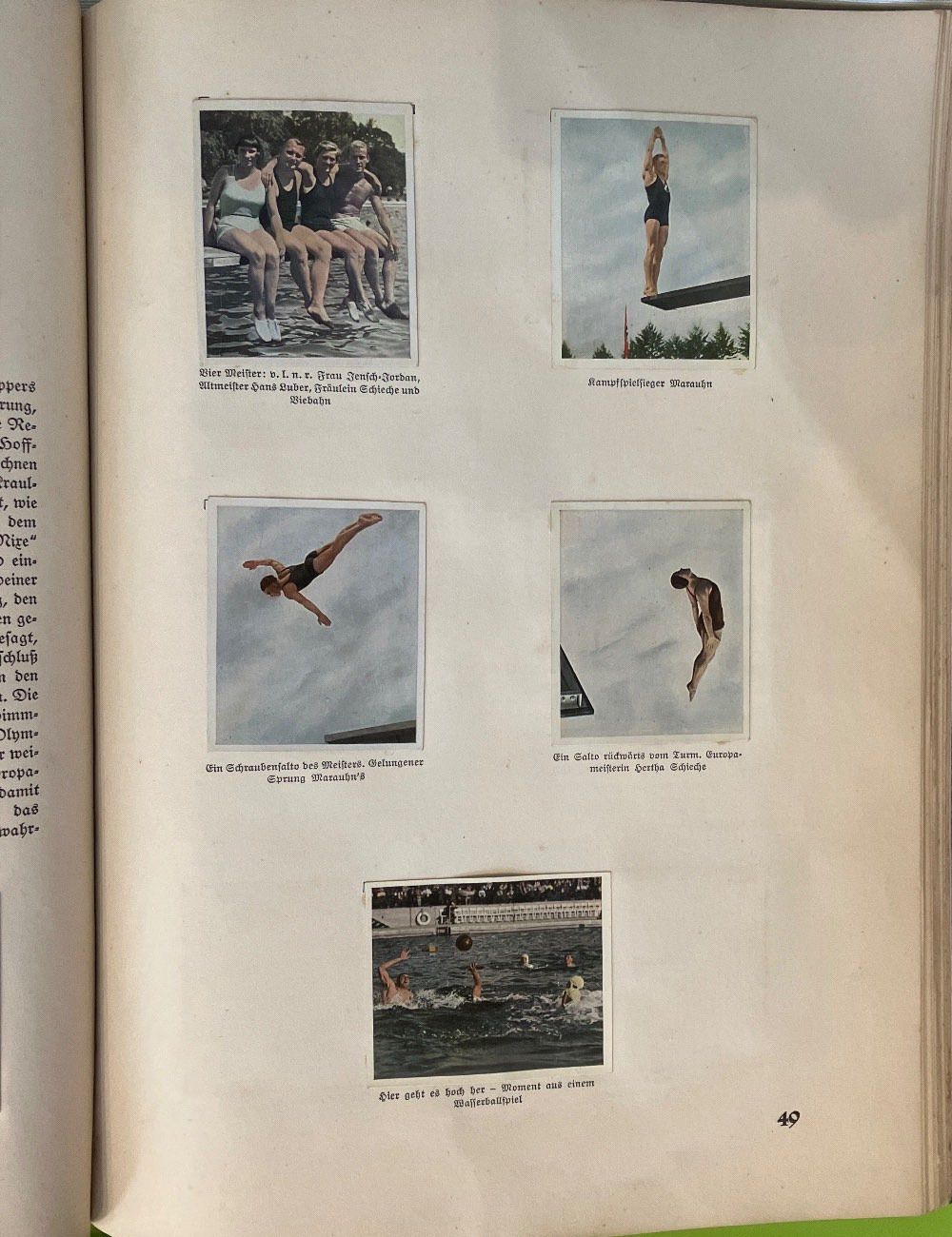 Deutscher Sport Vorschau auf 1936 Sammelbilderalbum Olympia selten antik