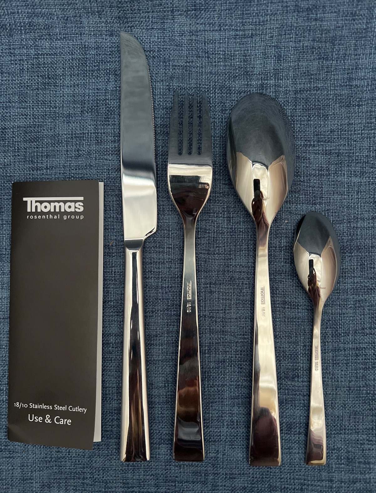 Thomas Besteck Set 4-tlg. 18/10 Edelstahl OVP neuwertig