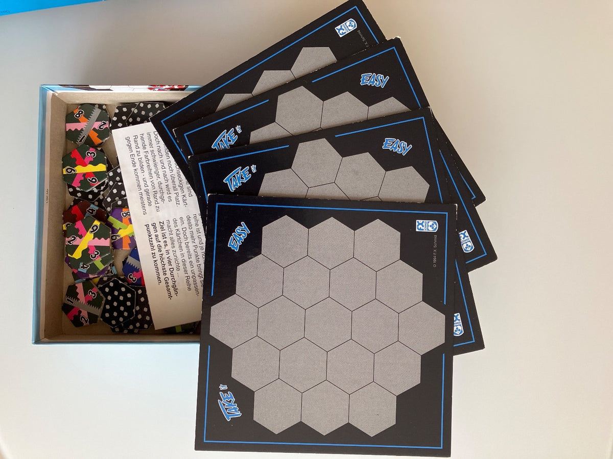 Take it Easy Brettspiel FX Schmid Strategiespiel Hexagon Vollständig