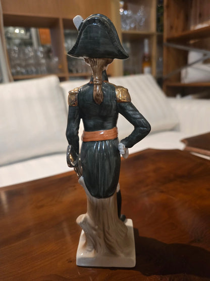 Porzellanfigur Maréchal de l'Empire Napoleon Uniform Biedermeier