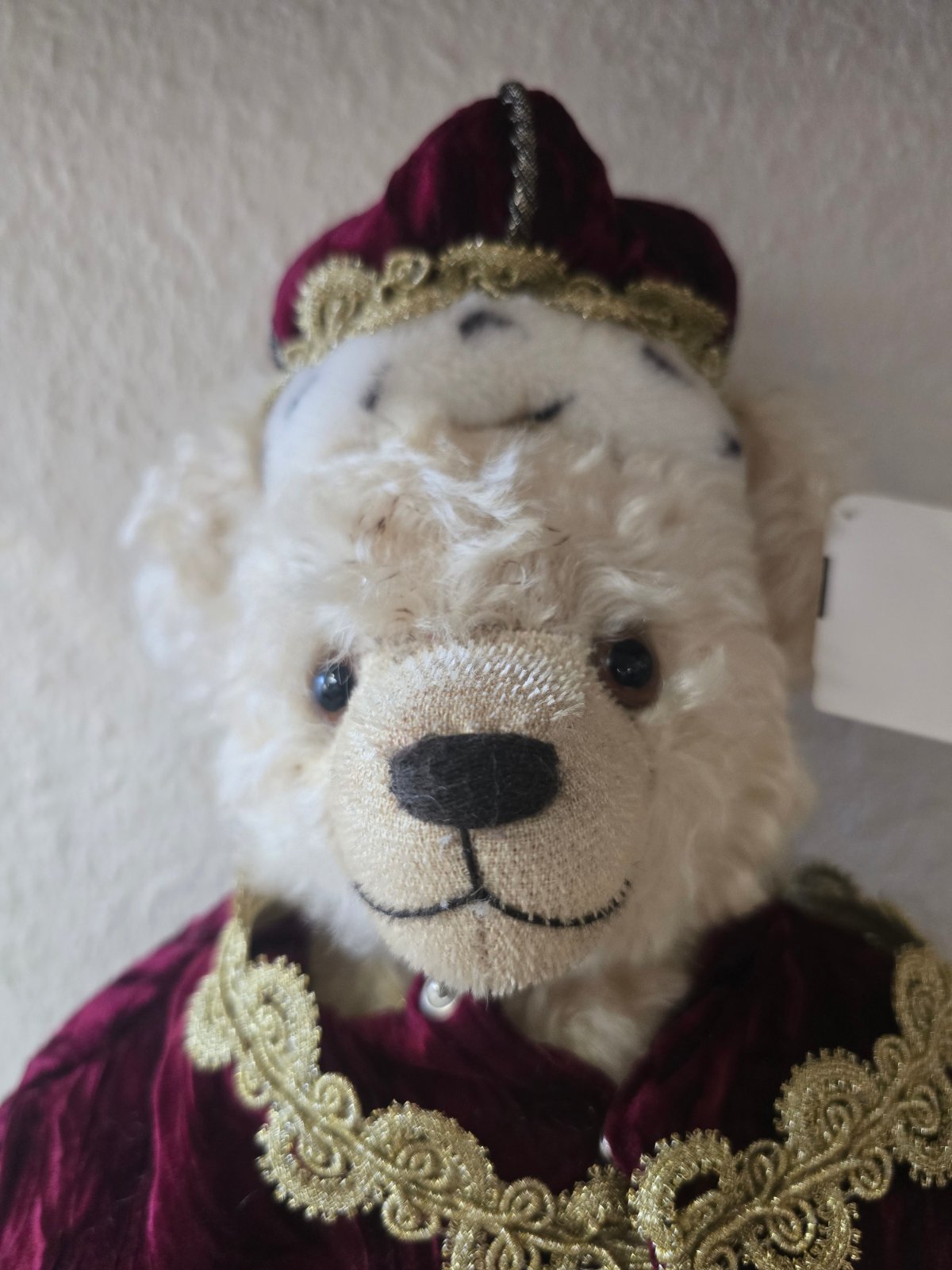Hermann Teddybär Her Majesty Queen's Birthday Bear Mohair limitiert Nr.76/80
