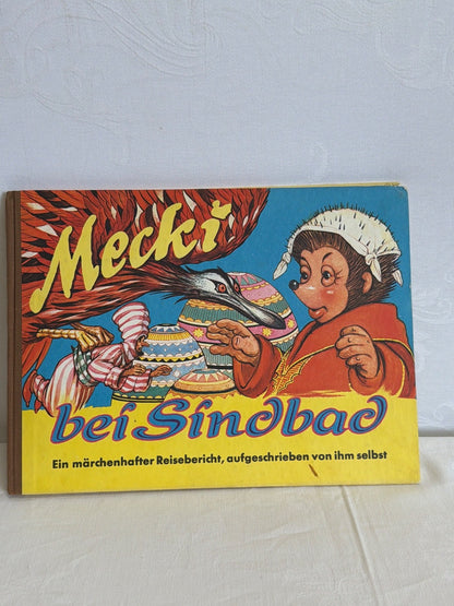 Mecki bei Sindbad Kinderbuch Hammerich & Lesser Hamburg 1960er Rarität