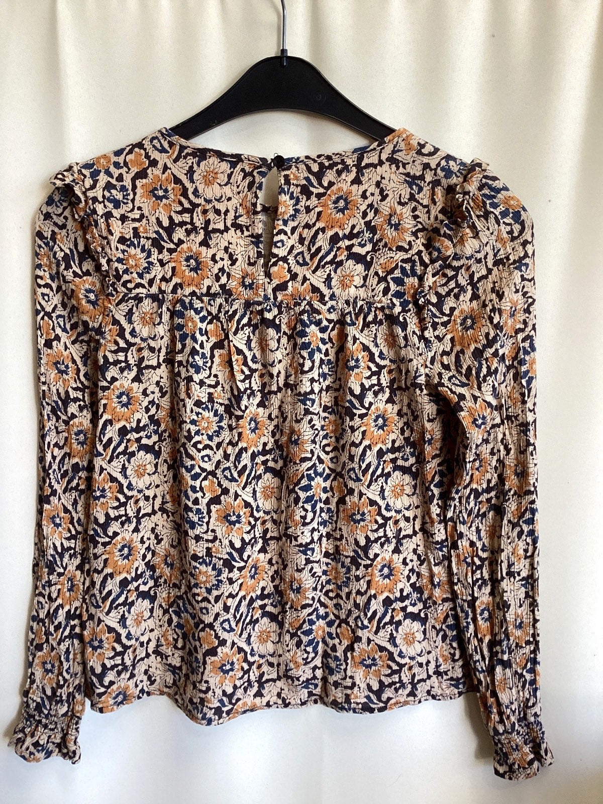 by-bar Amsterdam Sun Flower Blouse Damen Viskose Bluse Blumendruck Gr. 14