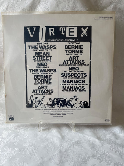 Live At The Vortex Volume One LP Vinyl Punk 1977 Ariola The Wasps Art Attacks