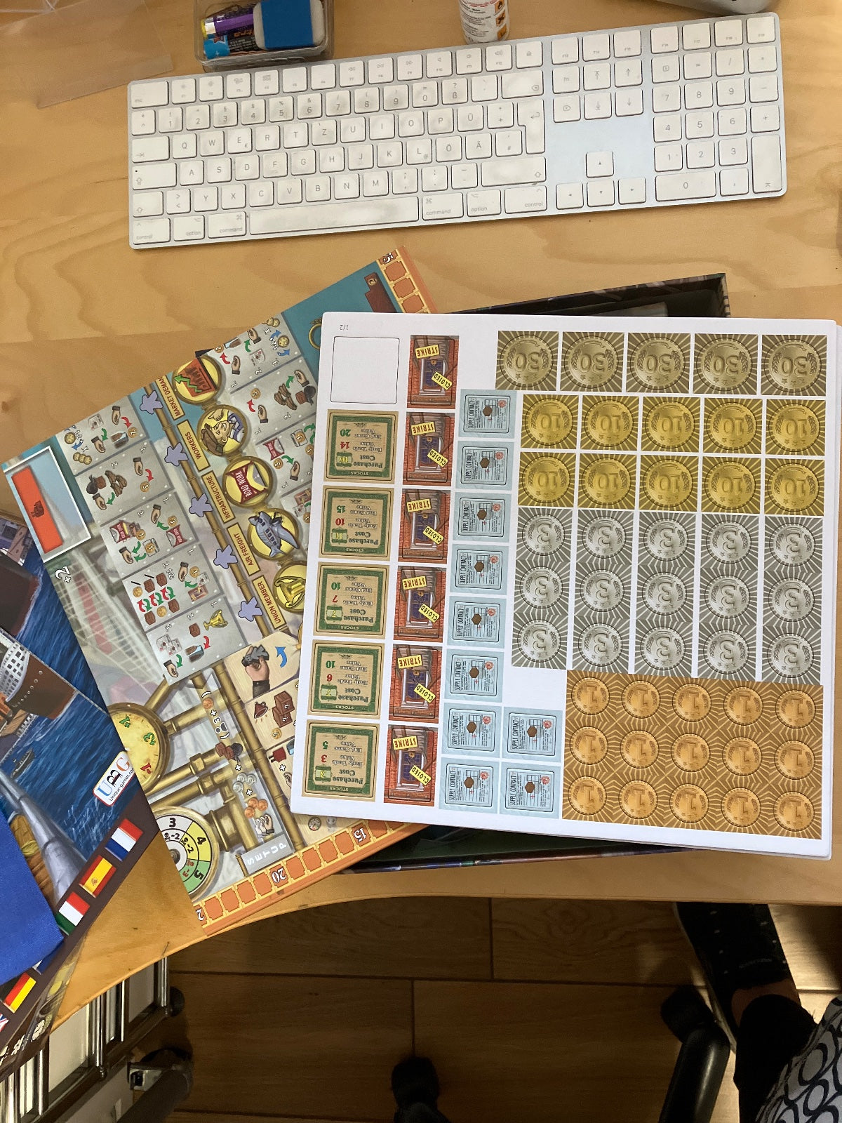 Free Market NYC Brettspiel Unique Games Wirtschaftsspiel komplett