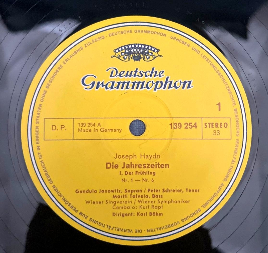 Joseph Haydn, Die Jahreszeiten, Dirigent Karl Böhm, 3 LP Box, Wiener Symph.