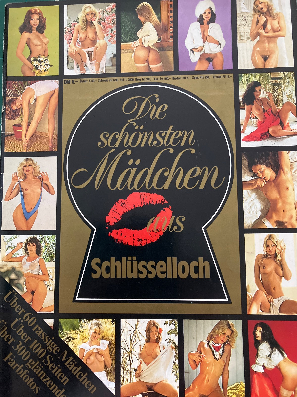 Die schönsten Mädchen Schlüsselloch - Vintage Erotik Magazin