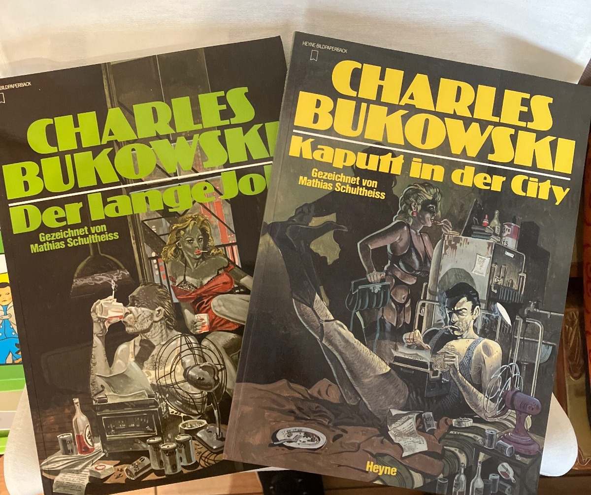 Charles Bukowski 2x Heyne Bildpaperback Der lange Job + Kaputt in der City