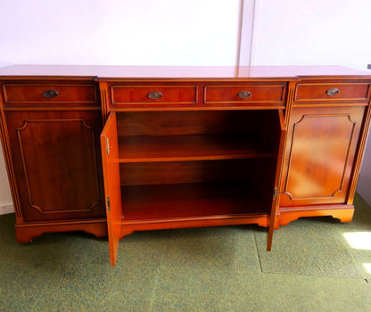 Sideboard Massivholz + Furnier englischer Stil 4 Türen Schubladen Buffet  1991