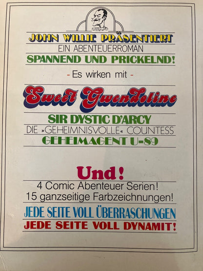 Die Abenteuer der Sweet Gwendoline – John Willie Comic Buch Deutsch Vintage