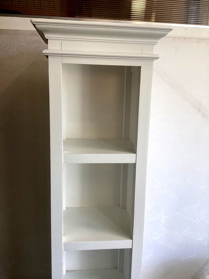 Bücherregal Regal Nova Solo Weiß Landhaus 5 Fächer Schublade Holz Standregal